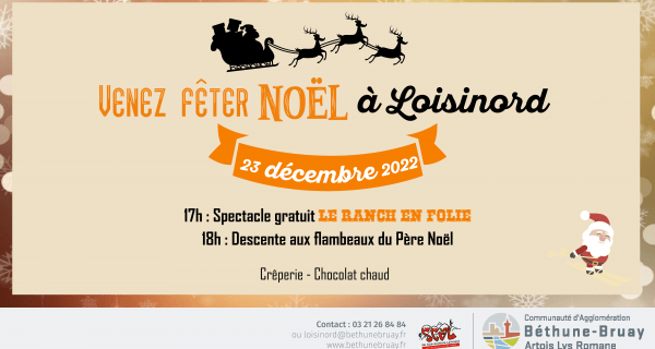 Descente du père noel 2022 Agglomération Béthune-Bruay